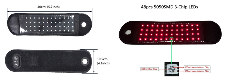 Infrared therapy wrist strap